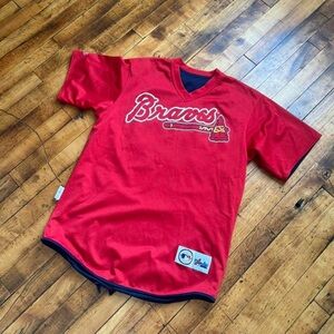 Vintage 90s Majestic Red Atlanta Braves Jersey